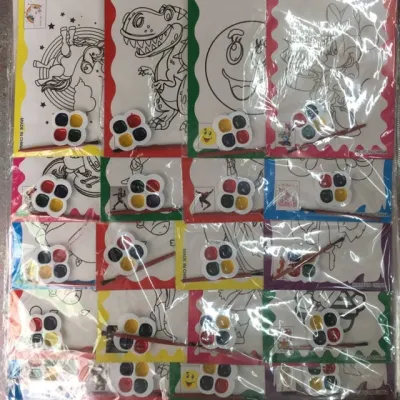20 pieces Coloring book with water color / loot bag filler