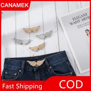 【CANAMEK】 Xách Tay Đôi Cánh Thiên Thần Jeans Eo Nút Có Thể Điều Chỉnh Clip Cho Quần Váy Eo Thắt Chặt Khóa Pin Nút Quần Áo Nguồn Cung Cấp