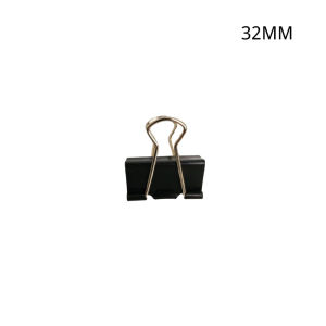 Topline Black Binder Clips Metal Paper Clamp Document Clips Office School Stationery 32mm 41mm 51mm