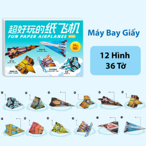 Đồ Chơi Máy Bay Giấy Origami - Gấp 12 Mẫu Phi Cơ Sáng Tạo Giúp Bé Rèn Luyện Tay Và Trí Tuệ