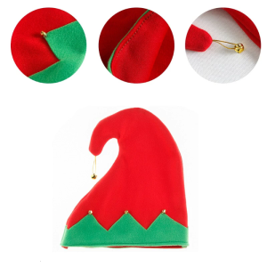 Mũ giáng sinh tinh nghịch với CHUÔNG leng keng hoàn hảo cho những ngày nghỉ trang phục đầy màu sắc cho cosplay santahelpers