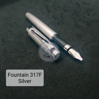 Fountain Pen 317F Pena Kaligrafi Pump atau Catridge Pena tinta Besi Pulpen Metal Nib Calligrahpy Menulis indah
