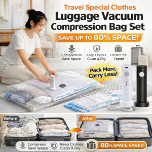 [Fast Vacuum] USB Electric Pump Vacuum Storage Bag/Vacuum Compression Bag/Portable Space Saving Bag/Clothes Organizer Bag/Home Storage Compression Bag/Travel Vacuum Compression Bag旅行真空压缩袋