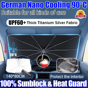 Seleked Universal Cermin Depan Kereta Pelindung Matahari 360° Rotating Bending Rod Car Sunshade Windscreen汽车隔热遮阳挡 Windscreen sunshade Window sunshade Car sunshade cover
