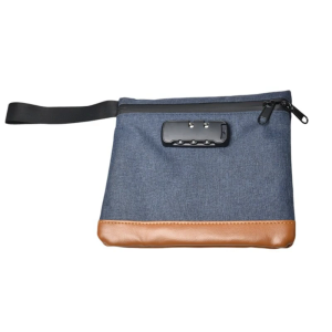 Carbon Lining Locking Bag Waterproof Pouch Smell Proof Bags Portable Safe Travel Carry Bag for Cash Anti-Theft Money Bag