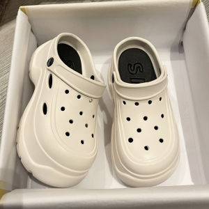 EVA Thick Bottom 7CM Womens height-increasing perforated sandals with soft platform soles fashionable slippers in stock