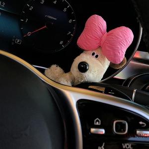 YIBAR Car Decoration Cute Cartoon Plush Animals Car Decoration Wiper Turn Signal Plush Doll Home Car Interior Ornament