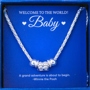 Dây Chuyền Bạc Ta Duy Hiển Quà Tặng Bé Kiểu Dây Dừa Bền Chắc Chắn Dễ Chịu Thoái Mái