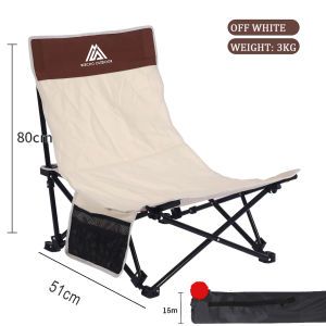【REECHO OUTDOOR】Portable Reclining Camping Chair with Footrest Durable Aluminium Frame and Non-Slip Fabric - New 2023 Upgrade