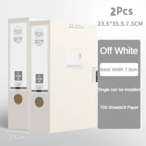 File Box Long Document Box Folder Organizer Bond Paper Organizer File Case Foldable 23.5X35.5CM