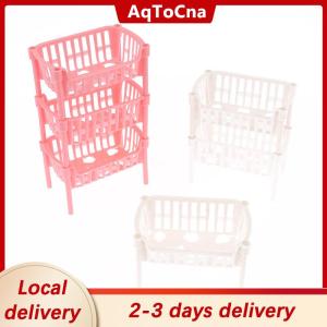 [COD] AqToCna Ship within 24 hours 1 12 Dollhouse Mini Food Fruit Storage Baskets Dolls House Stackable Basket Dollhouse Decoration Accessories