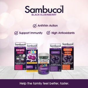 Sambucol Original Formula Immunity Support Black Elderberry Capsules 24 caps (Expiry: Nov 2027) Non-Drowsy Australian Made