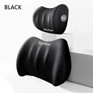 Car Neck Pillow Memory Foam Lumbar Support Protection Breathable Car Headrest Cushion Pressure Relief Car Seat Lumbar Pillow