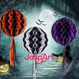 LANTERN HIASAN LAMPION HONEYCOMB RUMBAI LIPAT DEKORASI HALLOWEEN HONEYCOMB LANTERN