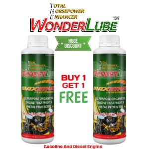 The Wonderlube Maximum Performance (BUNDLE 250ml)All Purpose Organic Oil Engine Treatment & Metal Protector Gas & Diesel