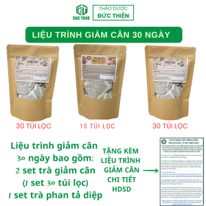[COMBO TRÀ GIẢM CÂN] Trà Thảo Mộc Giảm Cân - Liệu Trình 30 Ngày Giảm Cân Lấy Lại Vóc Dáng Cùng Đức Thiện