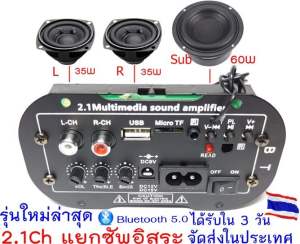 （สปอตกรุงเทพ）ขยายเสียงบูทูธ แอมจิ๋วบลูทูธ เครื่องขยายเสียงซับวูฟเฟอร์ไมโครโฟนคู่ AC 220V 12V 24V เพาเวอร์แอมป์สเตอริโอ ขยายบลูทูธ bluetooth Dual microphone subwoofer amplifier AC 220V 12V 24V Car Bluetooth HiFi BASS Stereo Power Amplifier amplifier