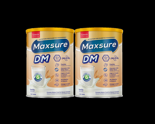 TWIN PACK Maxsure DM Vanila 800g X 2 | Diabetes Specific Formula | Lazada