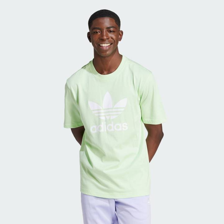 adidas Lifestyle Adicolor Trefoil Tee Men Green IR7979 Lazada