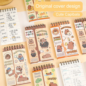 80 Sheets Mini Notebook High-quality Rubber Cover Notebook Spiral Notebook Cartoon Ins Style School Office Supplies Stationery