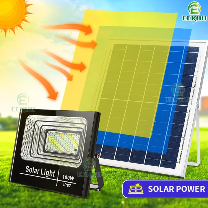 100w Led Cod EEKOO Heavy Duty Outdoor Led Solar 100W BUY 1 TAKE 1 Flood Light Solar ...