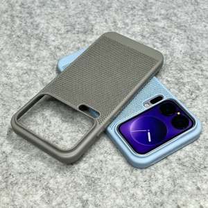 Luxury Mesh Grid Breathable Cooling Rugged Case For Xiaomi 17 15 Pro Max Ultra 15S Civi5 Pro Premium Retro Slim Back Phone Cover