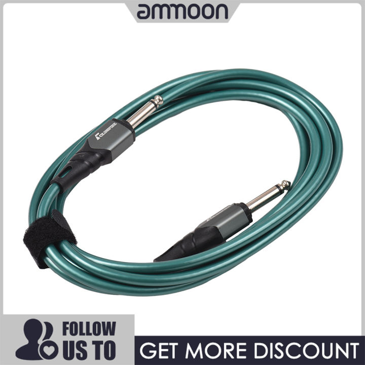 [ammoon]1/4 Inch Audio Instrument Cable 10ft Noise Reduction Dual