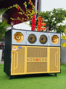 Loa Kéo Khủng Long Lớn Karaoke Tặng Kèm 2 Micro UHF Chống HÚ  - Loa V2050 Bass Đôi 40  Công Suất 1500W Mạnh Mẽ  Bảo Hành 12 tháng