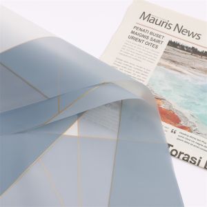 Flower Wrapping Kertas Buket Bunga Cellophane Paper Motif Nosha Magnetic Line Ecer KB6063