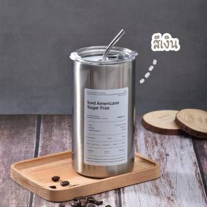 🥤พร้อมส่ง แก้วน้ำเก็บความเย็น แก้วน้ำสแตนเลส 360/600ml แก้วน้ำเก็บอุณหภูมิ แก้วกาแฟ