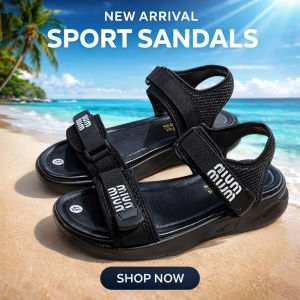 Sandal quai lưới phối dù – đế cao 5cm siêu nhẹ tôn dáng cực xinh