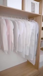 Clothes Dust Cover PEVA Transparent Clothes Protector Garment Waterproof and Moisture-Proof
