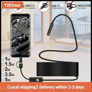 【Local shipping】 3 trong 1 USB Type-C nội soi kiểm tra borescope 5.5 7 8 mét ống kính HD máy ảnh IP68