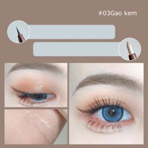 Bút kẻ mắt 2 đầu Maxfine ngòi bút siêu mảnh mềm mượt chống thấm nước nhanh khô-NIEVE