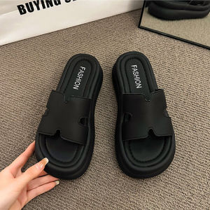 Free Shipping Thick-Soled Flip-Flops For Women Summer Outdoor Wear 2026 New Style Suitable For Pairing With Dresses Casual Beach Sandals