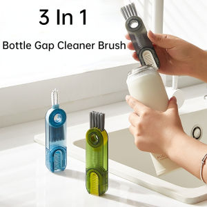 3in1 Cup Lid Cleaning Brush Bottle Brush Bottle Cleaner Tiny Bottle Cup Lid Detail Brush Multi-Functional Thermos Crevice Cleaning Brush