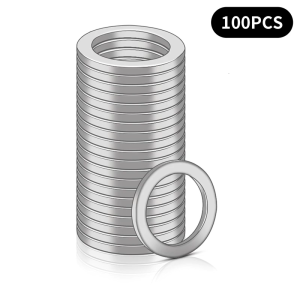 60pcs/100pcs M10 Stainless Steel Washers Shims 1.5mm Suitable for DIY Projects and Professional Use Various Fixing Needs