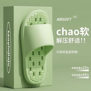 Bathroom Bath Slippers For Men And Women Summer Indoor Home Quick-Dry Non-Slip EVA Sandals For Men