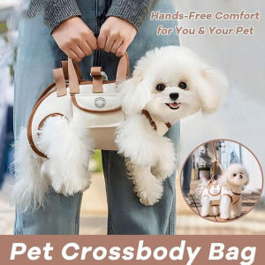Portable Adjustable Pet Tote Bag Dog Crossbody Bag Small Cat Dog Outdoor Travel Shoulder Strap