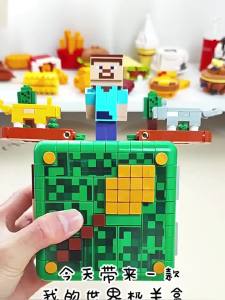 kids toys new figures Minifigures Compatible with LEG0 building blocks minecraft toy MC STEVE Minecraft Building Blocks Question Mark Magnetic Blocks Boys Educational Assembly Childrens Toys Puzzle Birthday Gift