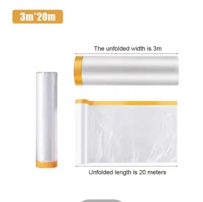 SG Disposable Plastic Dust Cover Furniture Dustproof Cover Protective Cover Plastic Cover Plastic Film