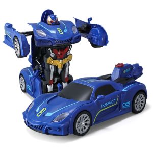 Cool RC Car 1-Button Transform  LED Lights | 360° Spin Drift & Realistic Smoke Spray Awesome Toy