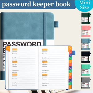 ✨HOT✨Password Recording notebook strap notebook password recorder notebook High Quality Notebook Business Office Meeting Record Book Adult Diary with Lock Girl Boy Thickened Notepad