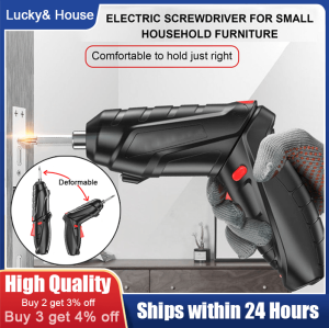 ⭐️【Kualiti Tinggi+Stok Ada】⭐️Multifunctional Electric Screwdriver Rechargeable Electric Screwdriver Set Mini Household Lithium Battery Tool Electric Drill Electric Screwdriver