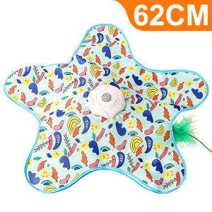 Cat Toys Interactive Hide and Seek Cat Toy Electric Pet Toy Cat hunting mat with Feathers Cats Kitten Teaser Toy