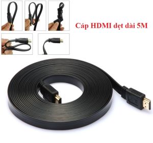 Dây HDMI dẹt chuẩn Full HD 1080p dài 5m