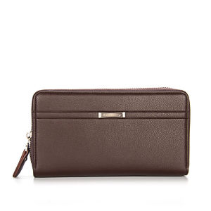 Baellerry Handbag Tas Tangan Pria Wanita SA417 Dual Zipper Muat HP Besar Bahan Sintetis Kilat Lilin