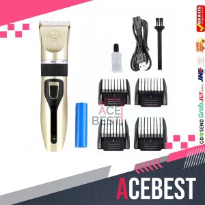 ACEBEST Hair Clipper Alat Potong Rambut Cukur Rambut Elektrik Cukur Rambut Hewan GLFPX-1