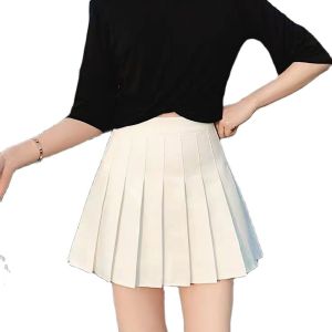 JaneCoco กระโปรงพลีทสีทึบ  กระโปรงสั้น กระโปรงทรงเอ เซ็กซี่และน่ารัก พร้อมส่ง
