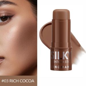 FZIPUA Natural Matte Face Brightening Contour Stick 3-Color Multi-Functional Skin-Perfecting Stick Smooth Application Contouring Stick for Face Makeup